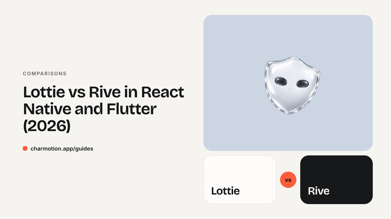 Cover illustration for the comparison guide: Lottie vs Rive in React Native and Flutter (2026)